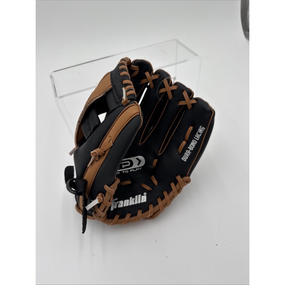 Baseball Glove Right Hand Throw Youth ‎ Franklin  9.5 Inch  Black and Brown